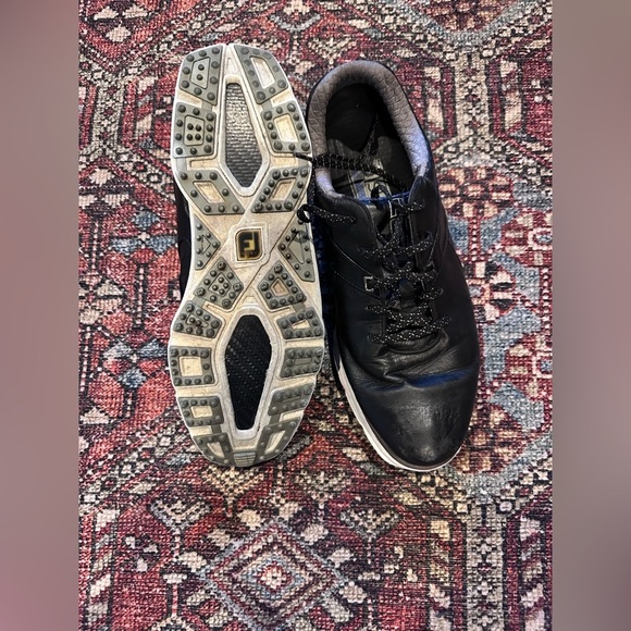 Men’s Black Leather FootJoy Pro/SL Golf Shoes, 11M - Picture 10 of 11